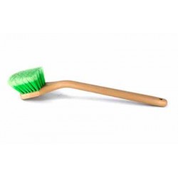 LONG HANDLE BODY AND WHEEL BRUSH WITH FLAGGED TIP BRISTLES